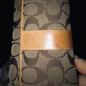 Large coach signature wallet